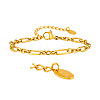 304 Stainless Steel Oval & Ring Link Chains for Women WGC2508-04-1