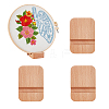 4Pcs Wood Embroidery Hoop Easels ODIS-WH0331-02B-1