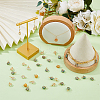 70Pcs 7 Color Copper Wired Wrapped Glass Pendants PALLOY-FH00011-6