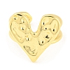 Brass Heart Open Cuff Rings RJEW-Q781-13G-2