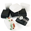 8Pcs 2 Colors Imitation Leather Watch Display Pillows ODIS-TA0001-05-4