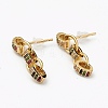 Brass Micro Pave Cubic Zirconia Dangle Earrings EJEW-L234-045-2