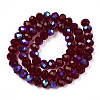 Electroplate Glass Beads Strands X1-EGLA-A034-T4mm-L21-2