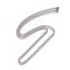 Men's Cuban Link Chain Necklaces NJEW-L172-01A-2