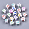 Opaque White Acrylic Beads SACR-R252-02M-1