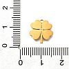 304 Stainless Steel Four Leaf Clover Charms STAS-Q348-14G-02B-3