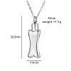 Non-Tarnish Stainless Steel Pendant Necklaces PW-WGCB277-01-2