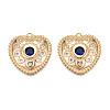 Brass Micro Pave Cubic Zirconia Pendants KK-N216-364-1