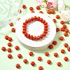 100Pcs Autumn Theme Dyed Synthetic Turquoise Beads G-SP0001-42-5