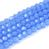 Faceted(32 Facets) Glass Beads Strands EGLA-J042-36A-02-1