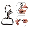 Zinc Alloy Swivel D Rings Lobster Claw Clasps X1-E341-8-B-3
