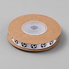 10 Yards Football Theme Polyester Printed Grosgrain Ribbon OCOR-WH0036-42A-1
