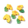 Opaque Resin Cabochons RESI-WH0021-37A-1