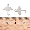 Non-Tarnish 201 Stainless Steel Charms STAS-U012-02P-3