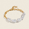 Elegant Natural Pearl Beads Link Bracelets ZR4711-1
