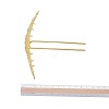 Alloy Hair Stick Findings OHAR-F010-14-G-7