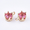 Transparent Glass Charms GLAA-T007-17D-2
