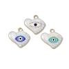 Rack Plating Alloy Enamel Pendants FIND-I038-02-1
