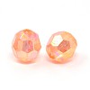 Eco-Friendly Transparent Acrylic Beads TACR-PL642-8mm-A02-2