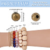 420Pcs 6 Colors Iron Spacer Beads IFIN-PH0002-23-2