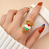 Christmas Cartoon Resin Finger Rings WG579E9-02-1