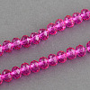 Spray Painted Glass Bead Strands DGLA-R030-8mm-06-1