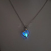 Alloy with Luminous Resin Bead Inside Pendant Necklaces for Women Men FS-WG4D5C2-15-1