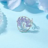 Natural Gemstone Beads with Solid Round Brass Beads and Eco-Friendly Copper Wire Rings RJEW-TA00183-4