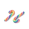 Christmas Candy Cane Handmade Polymer Clay Beads CLAY-P005-03B-06-2