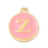 Golden Plated Alloy Enamel Charms X-ENAM-Q437-14Z-1