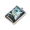 304 Stainless Steel & Natural Paua Shell Pendants SH-CBA7184-01J-P-2