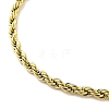 304 Stainless Steel Rope Chain Bracelets for Women BJEW-G712-14B-G-2
