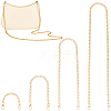 4Pcs 4 Styles Aluminum Chain Bag Extension Chains PURS-CL0001-52-1