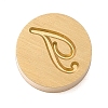 Golden Tone Brass Letter Stamps KK-R005-01T-1