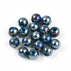 Electroplate Pearlized Glass Pearl Beads EGLA-T021-14B-03-1