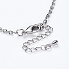Acrylic Beads Pendant Necklaces NJEW-JN02416-3