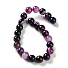 Natural Striped Agate/Banded Agate Beads Strands G-Z060-A01-B12-3