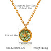 Ocean Natural Shell  Resin Pendant 304 Stainless Steel Cable Chain Necklaces for Women WGEB2E9-01-1