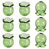 10Pcs Glass Bead Caps for Wind Chimes Making GLAA-BY0001-05C-3