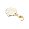 Alloy Enamel Dog Paw Print Pendant Decorations HJEW-JM03746-5