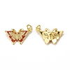 Brass Micro Pave Cubic Zirconia Pendants KK-E068-VB024-1-1