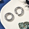 Round Ring 316 Surgical Stainless Steel Hoop Nose Rings EJEW-G416-19D-AS-3