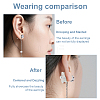 30Pcs 6 Colors Acrylic Ear Nuts FIND-HS0002-43-5