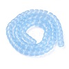 Opaque Solid Color Glass Beads Strands GLAA-A036-I21-2