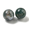 Natural Indian Agate Round Ball Figurines Statues for Home Office Desktop Decoration G-P532-02A-12-2