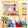 35Pcs 5 Colors Silicone Cord Bracelet Wristband BJEW-GF0001-31C-4