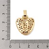 Brass Micro Pave Cubic Zirconia Pendants ZIRC-P121-01G-V-3