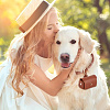 Imitation Leather Wedding Ring Storage Case with Alloy Clasps for Pet AJEW-WH0542-85-5