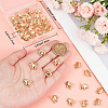 50Pcs Brass Pendants KK-BBC0015-16-3