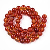 Glass Round Beads Strands GLAA-M044-01Q-2